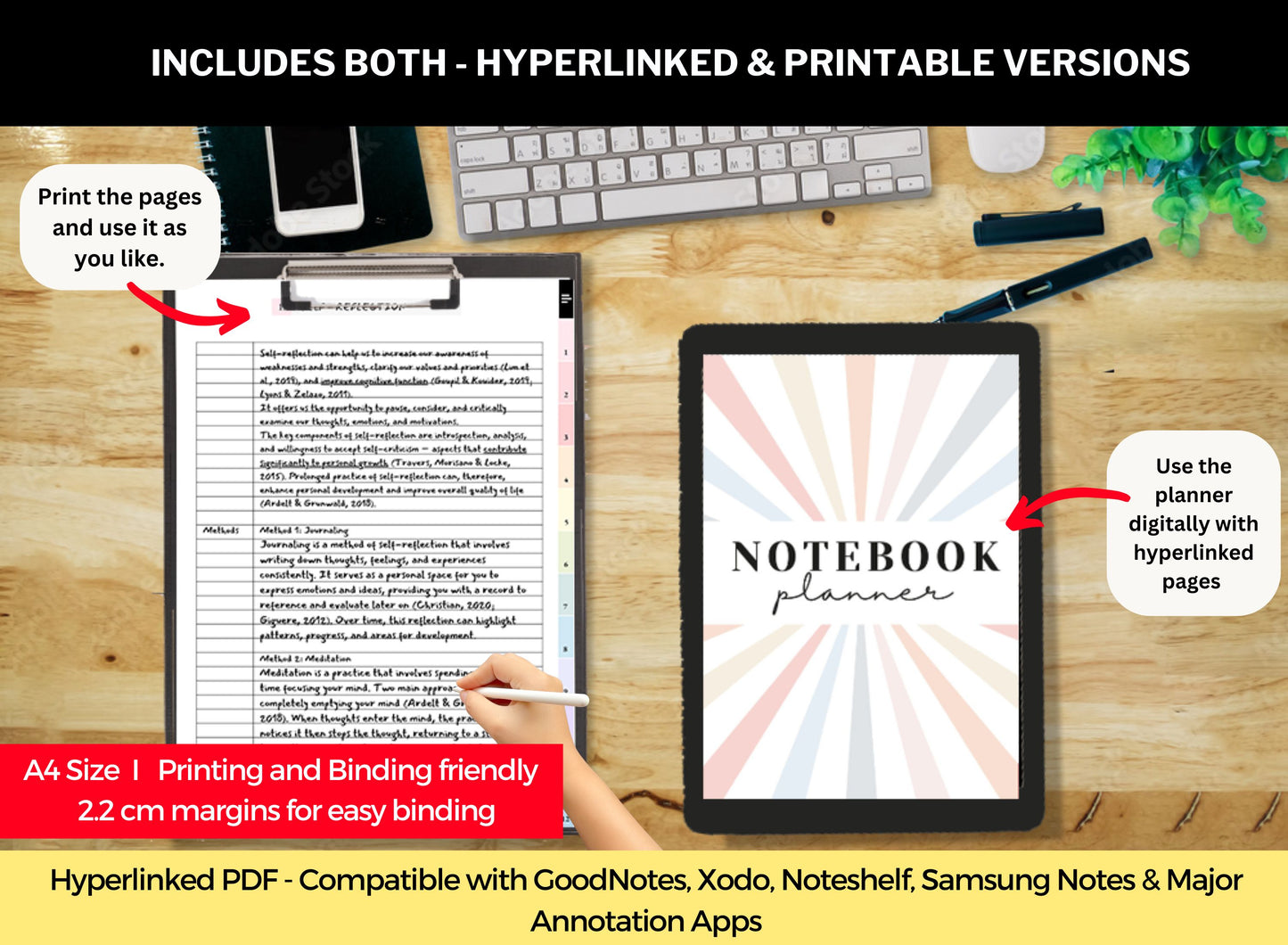 Manifestation Planner with FREE Notebook Planner Digital and Printable
