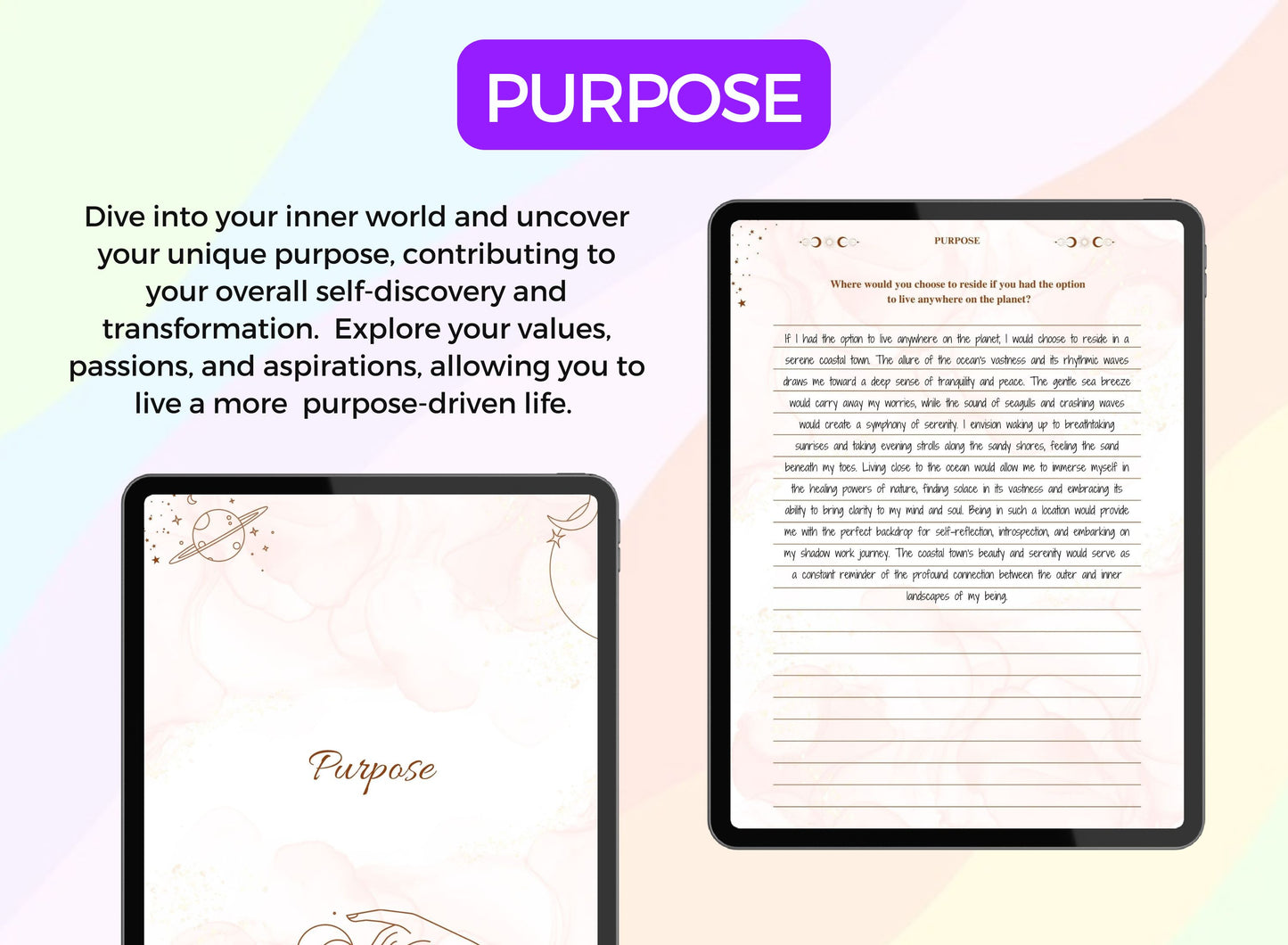 Shadow Work Journal with FREE Notebook Planner Digital and Printable