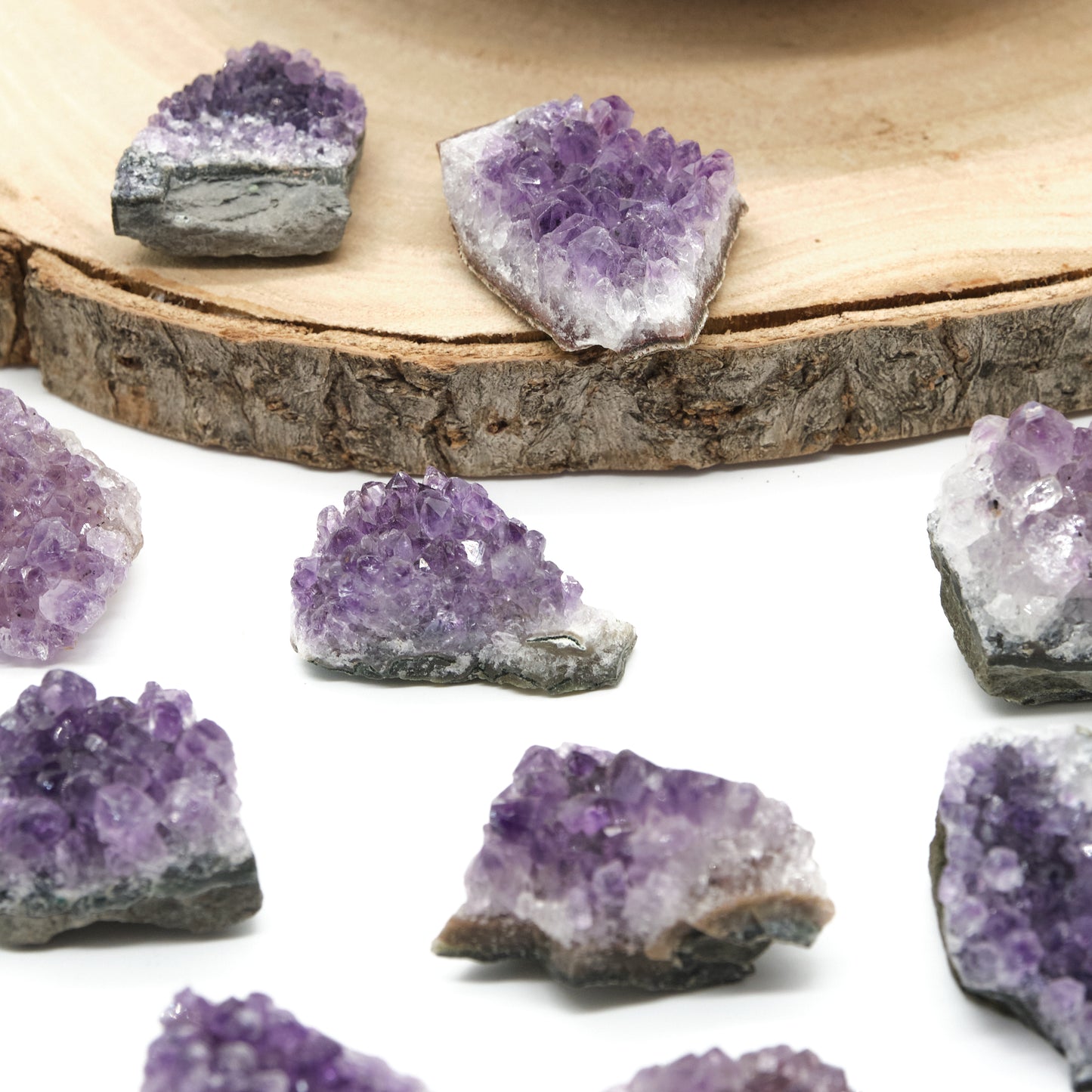 Small Amethyst Geode Cluster Crystal 2-4cm