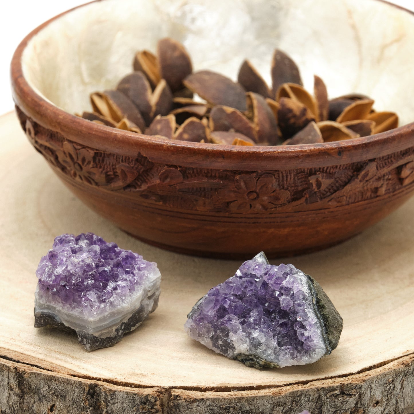 Small Amethyst Geode Cluster Crystal 2-4cm