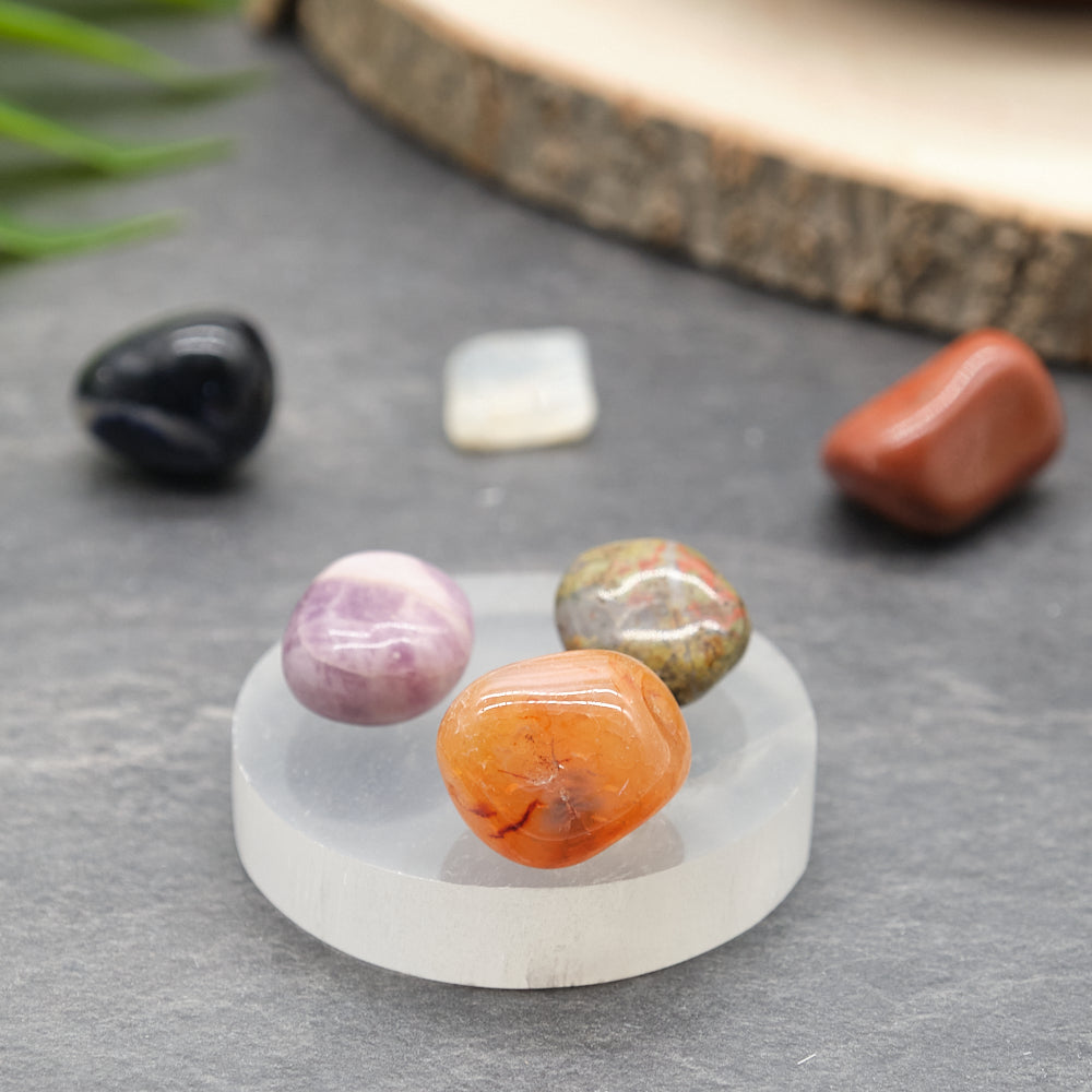 Plain Selenite Plate 6cm