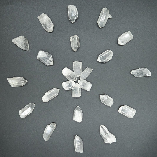 Mini Raw Clear Quartz Points 2-4cm  Pure Serenity