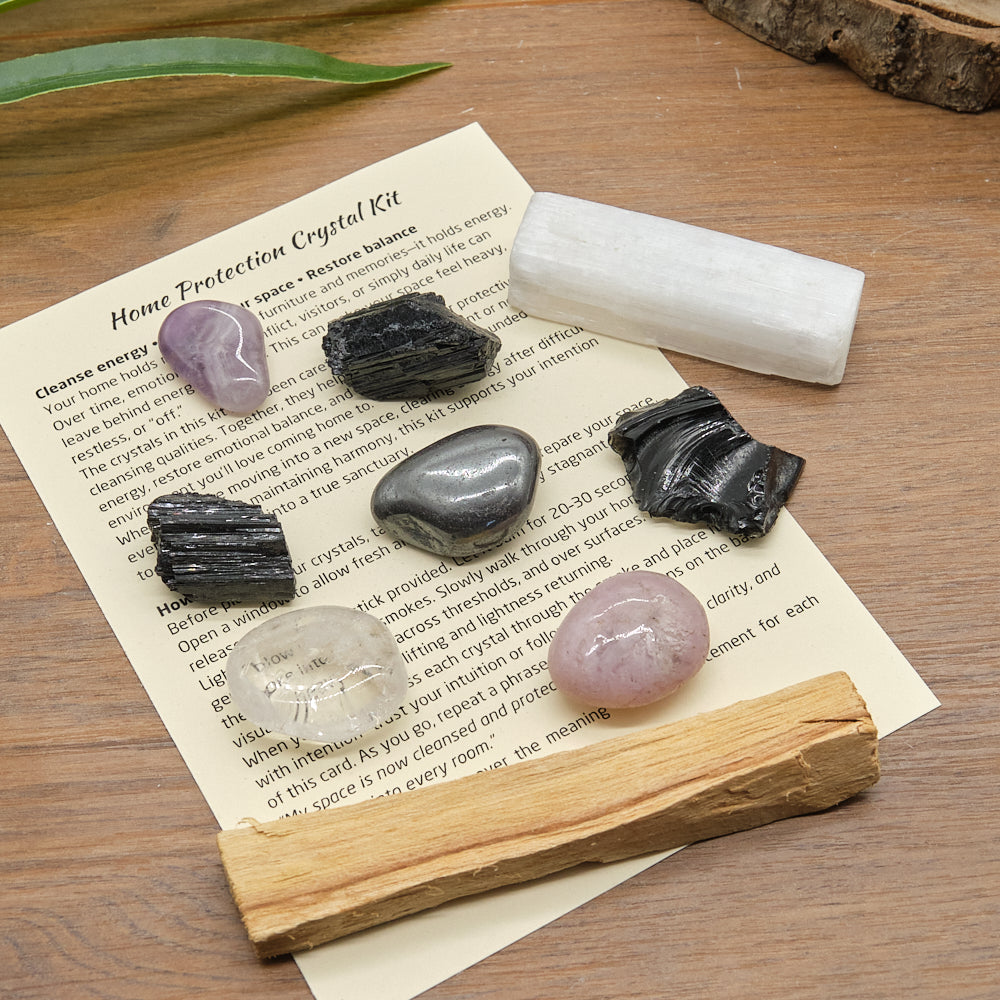 Home Protection Crystals Set For Negativity