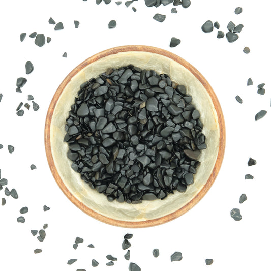 Black Tourmaline Crystal Chips 4-10mm Undrilled  Pure Serenity