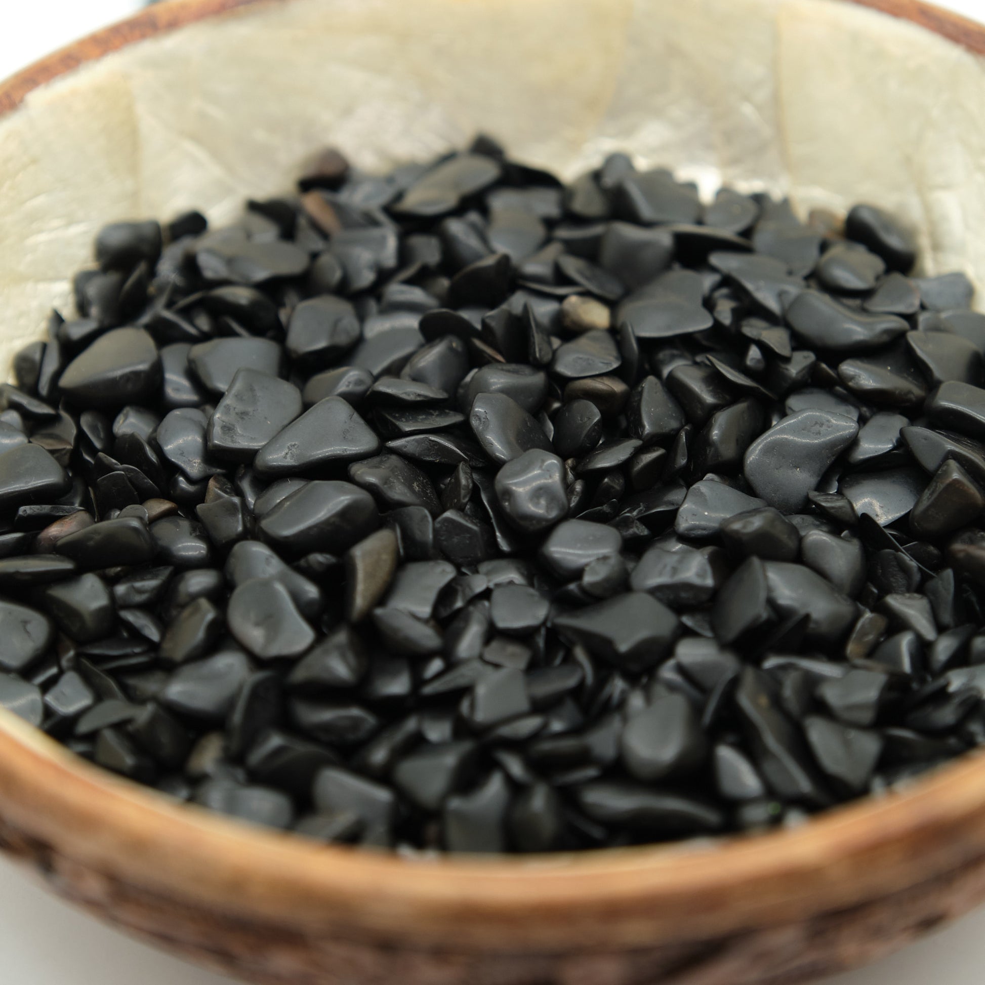 Black Tourmaline Crystal Chips 4-10mm Undrilled  Pure Serenity
