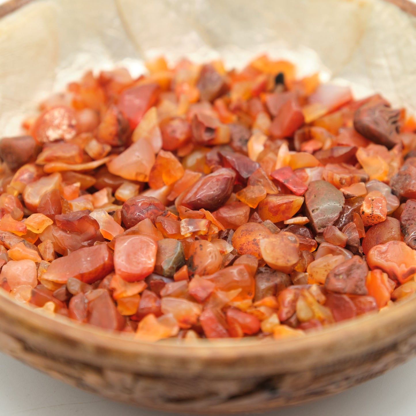 Carnelian Crystal Chips 4-10mm Undrilled  Pure Serenity