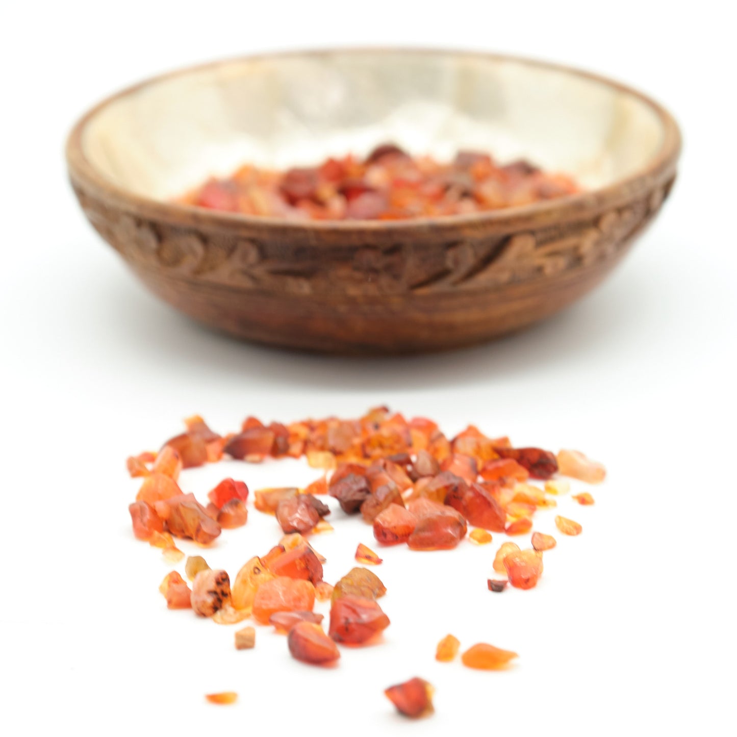 Carnelian Crystal Chips 4-10mm Undrilled  Pure Serenity