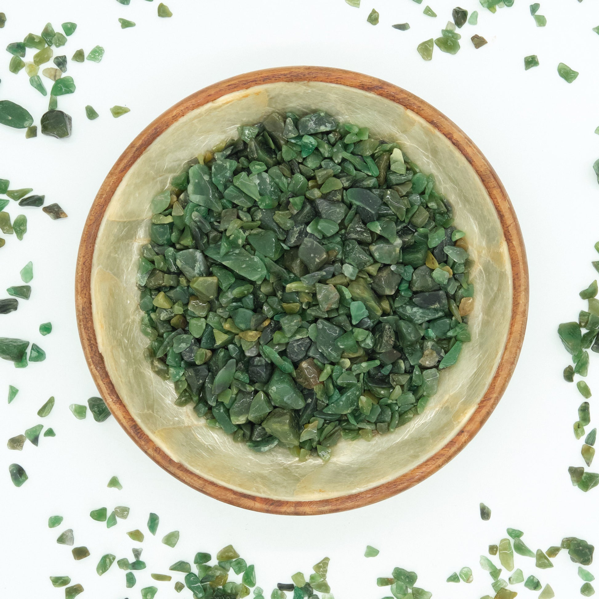 Dark Green Aventurine Crystal Chips 2-10mm Undrilled  Pure Serenity