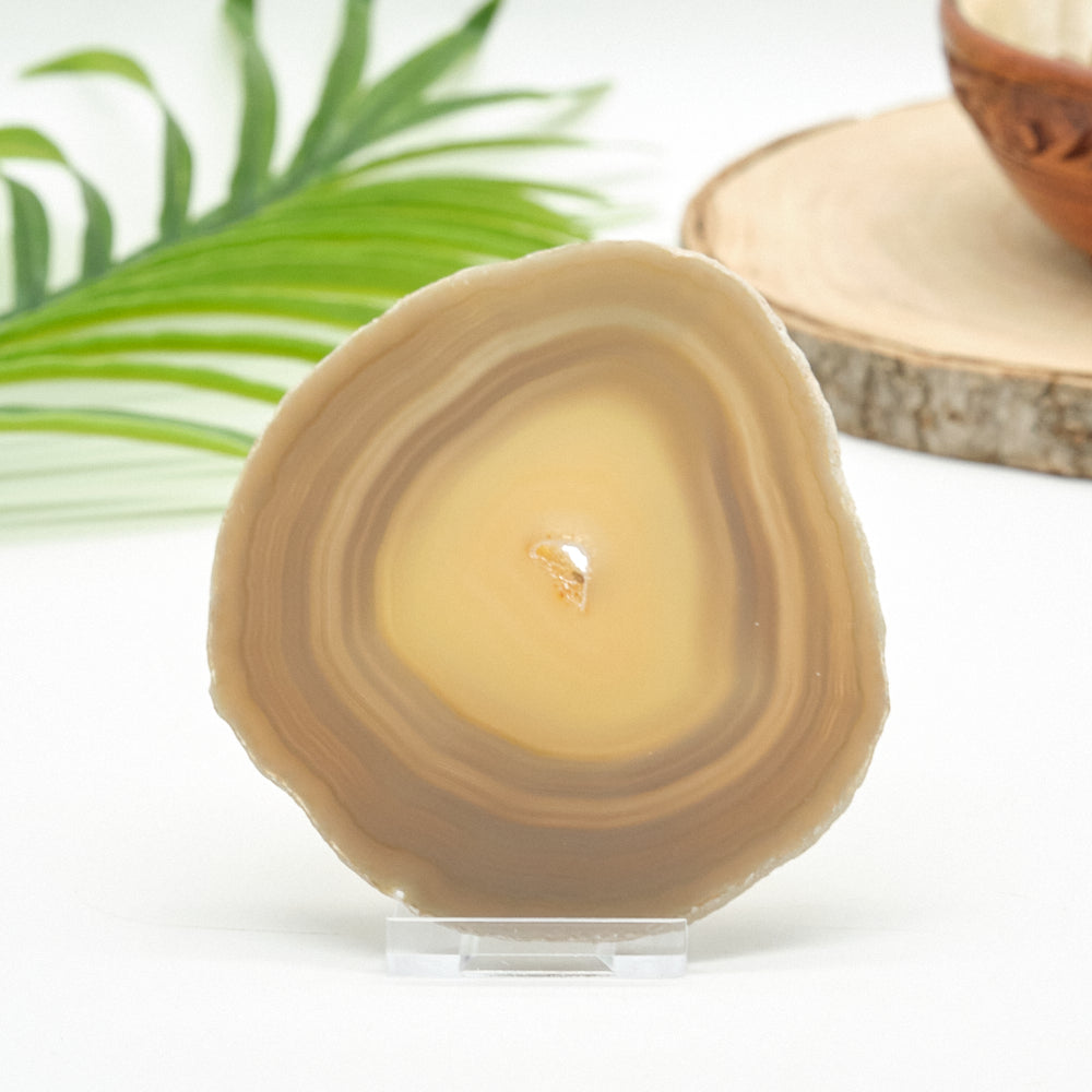 agate stone on a white background
