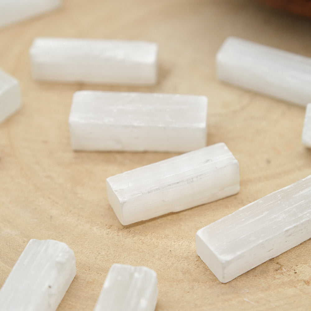small tiny selenite sticks 4cm
