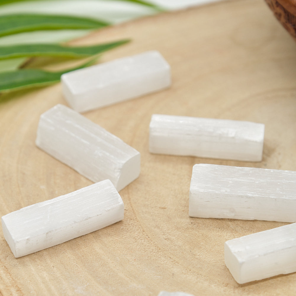 small tiny selenite sticks 4cm