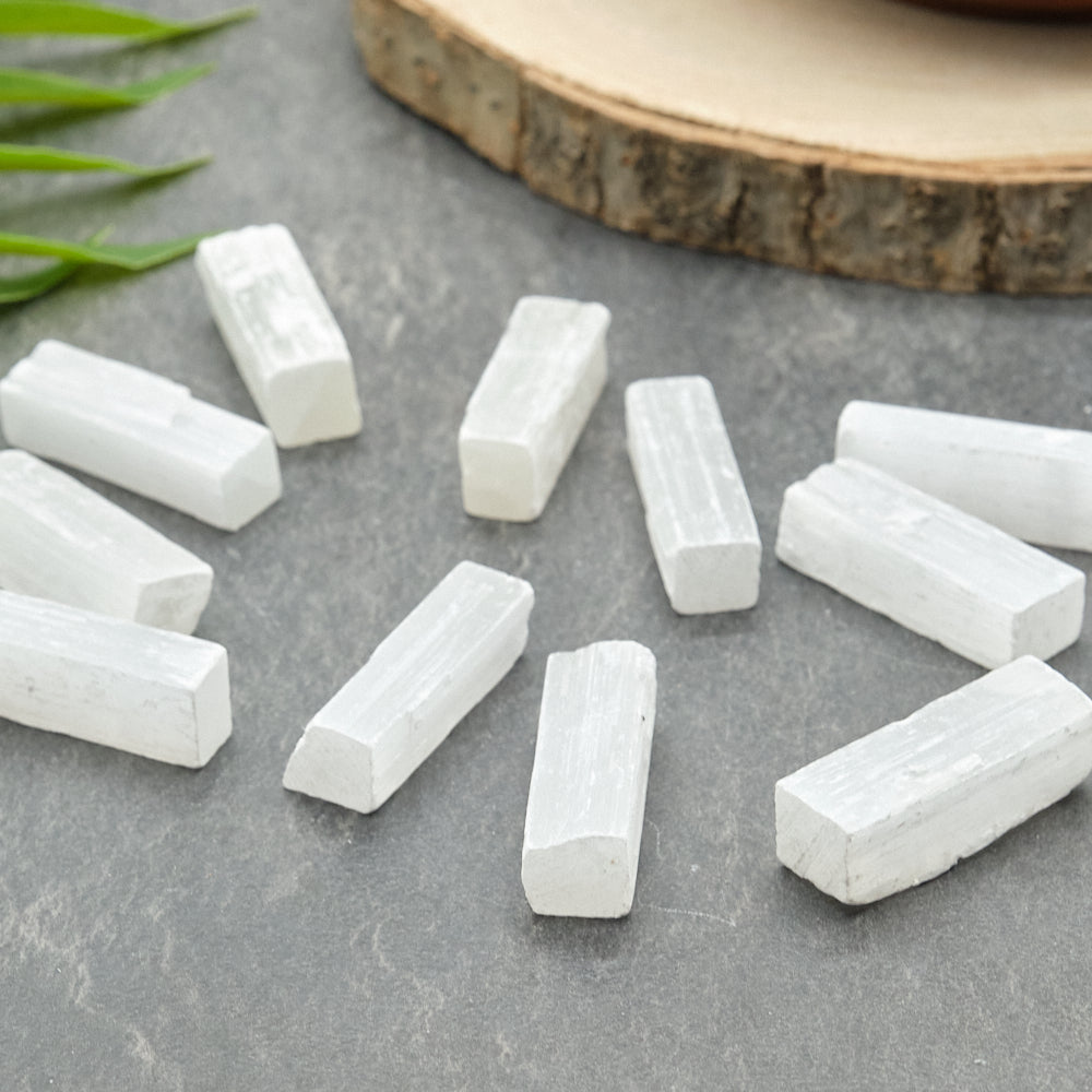 Small Natural Selenite Sticks Wands 4cm