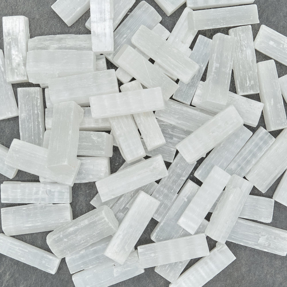 Small Natural Selenite Sticks Wands 4cm