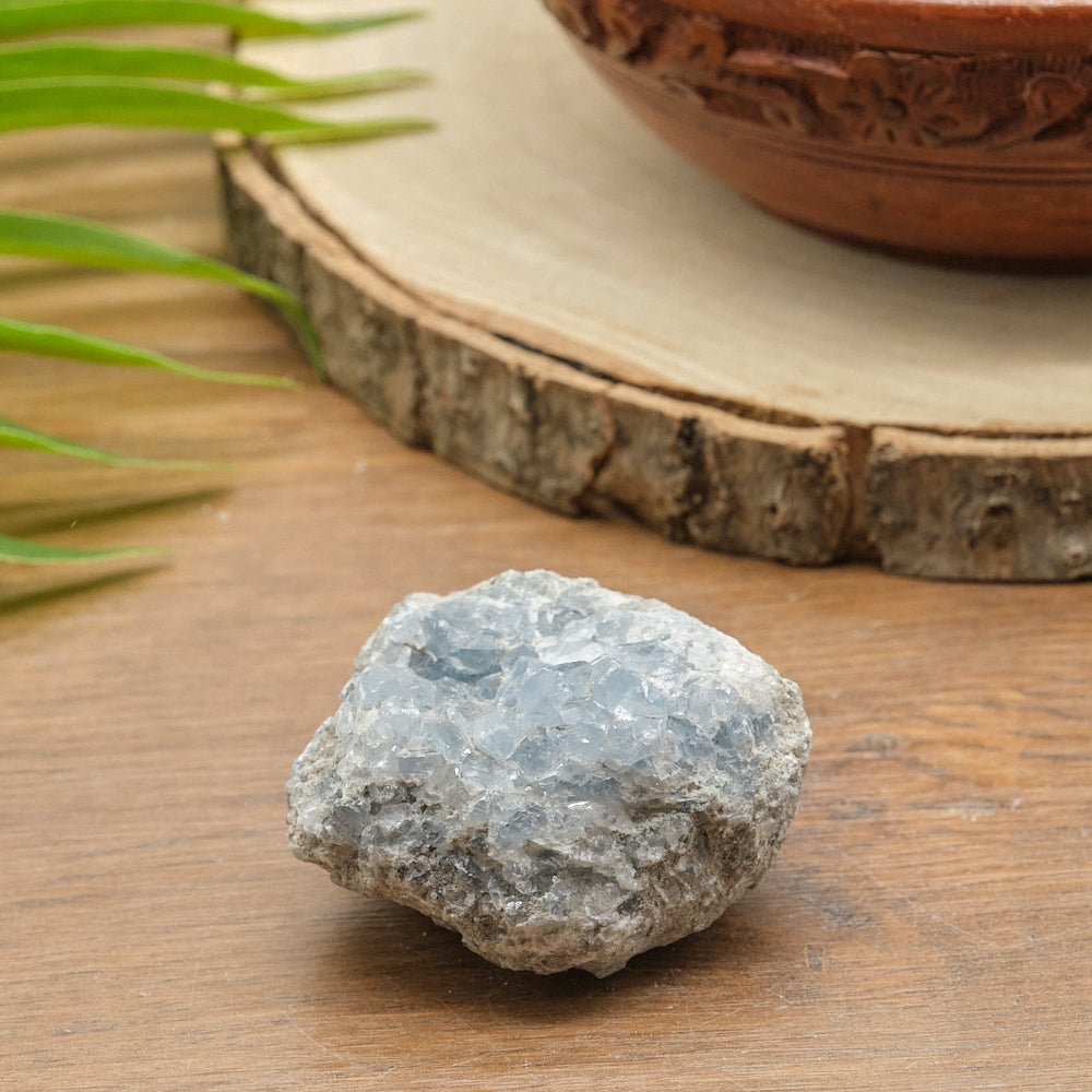 Rough Blue Celestite Cluster 177g