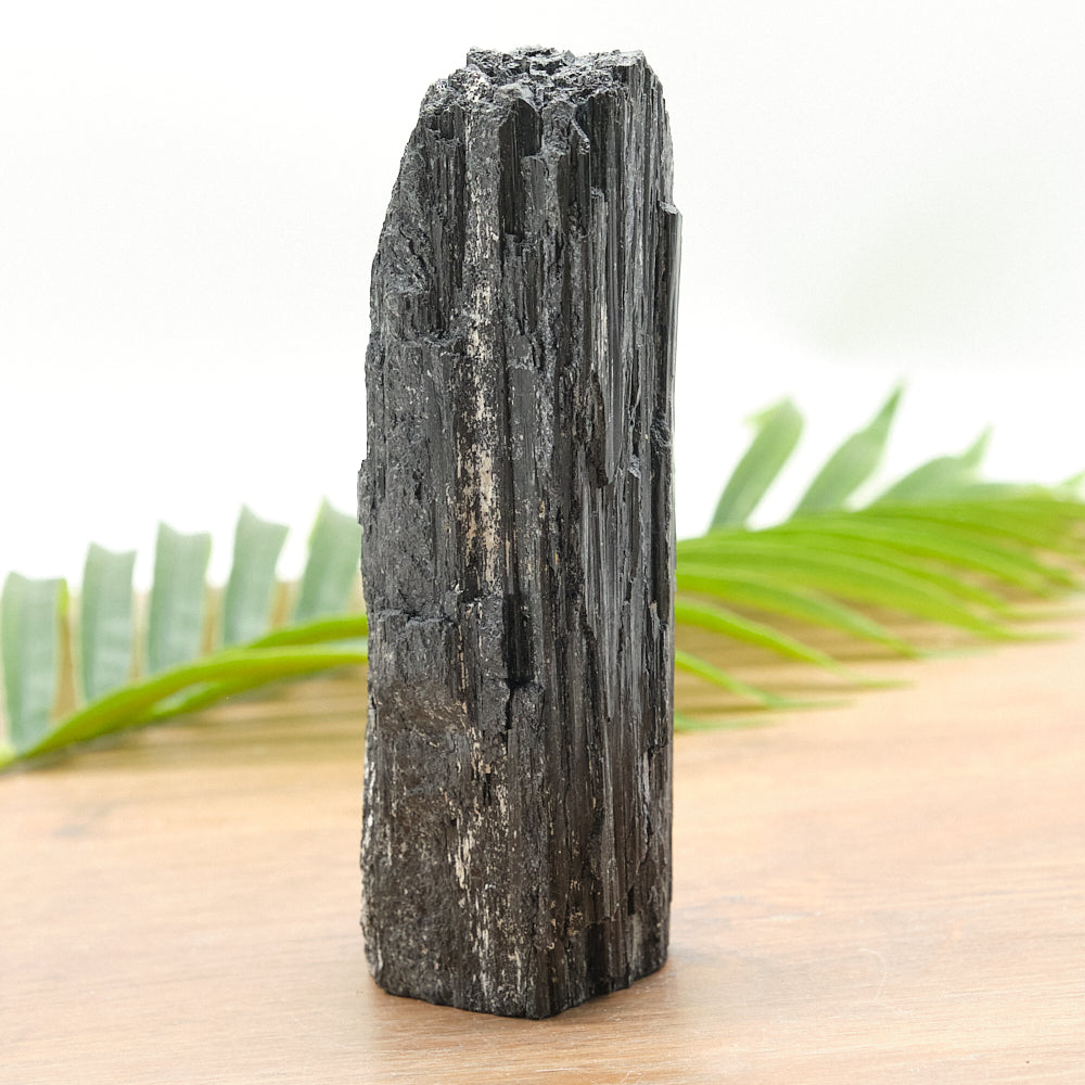 raw black tourmaline crystal