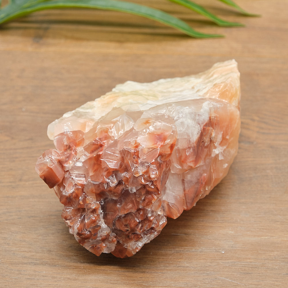 Large Rough Sunset Yellow Red Calcite Specimen 823g