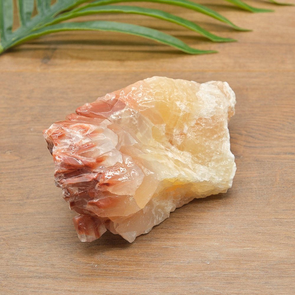Large Rough Sunset Yellow Red Calcite Specimen 823g