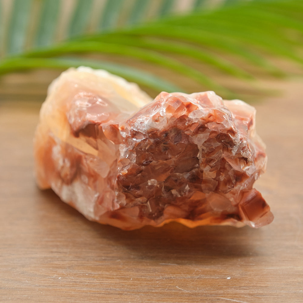 Large Rough Sunset Yellow Red Calcite Specimen 823g
