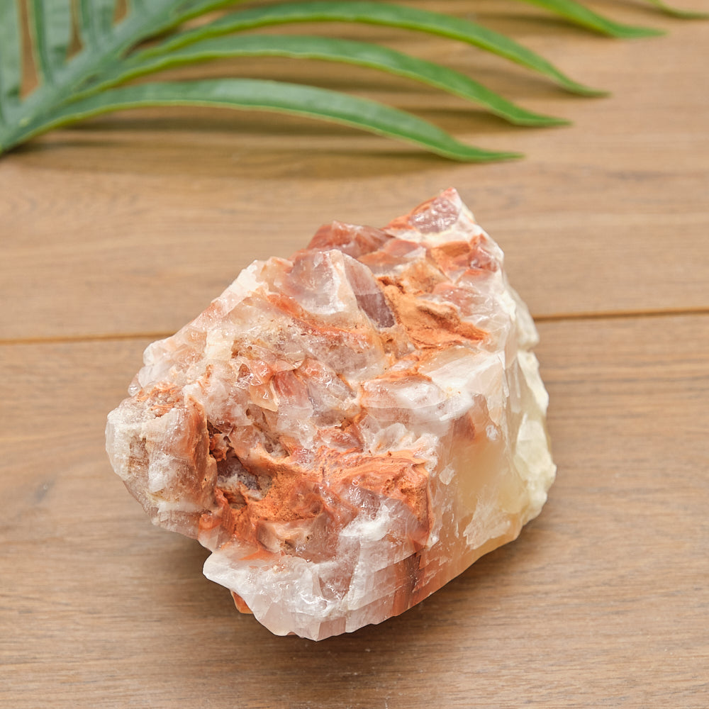 Large Rough Sunset Yellow Red Calcite Specimen 1007g