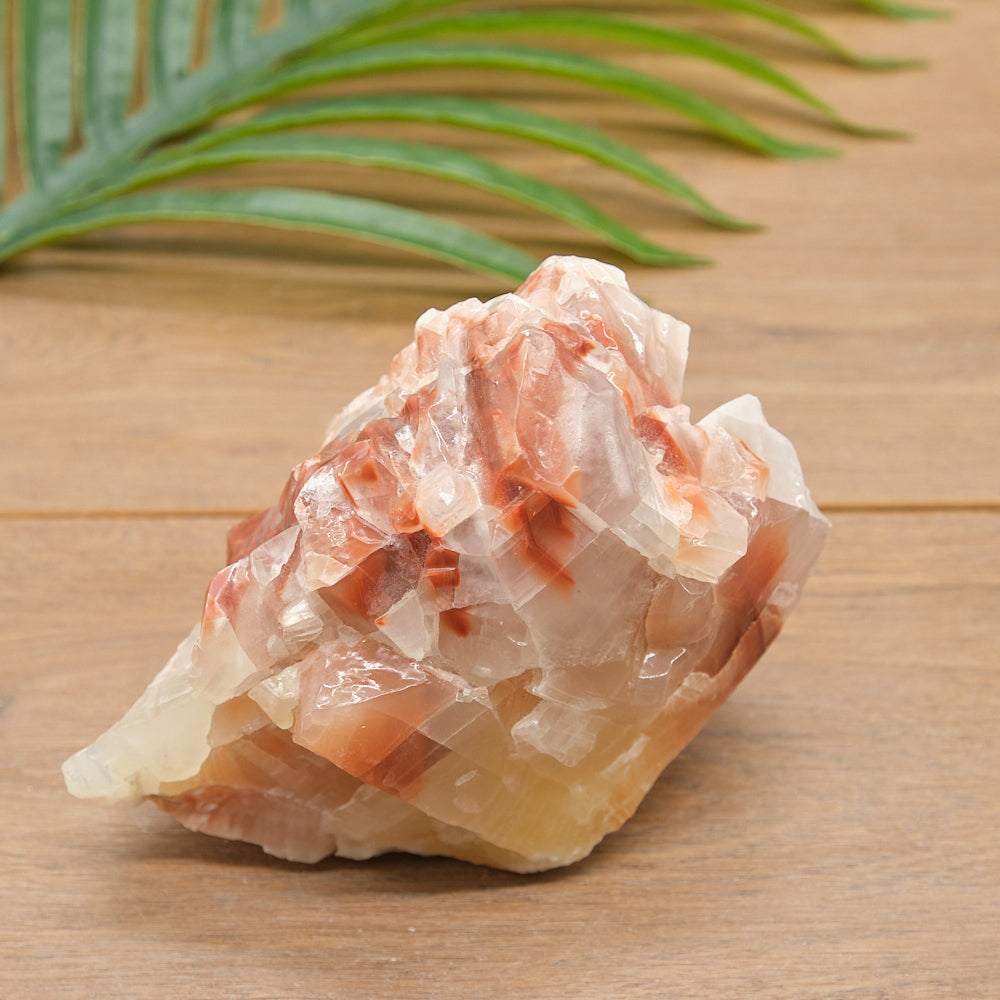 Large Rough Sunset Yellow Red Calcite Specimen 1007g