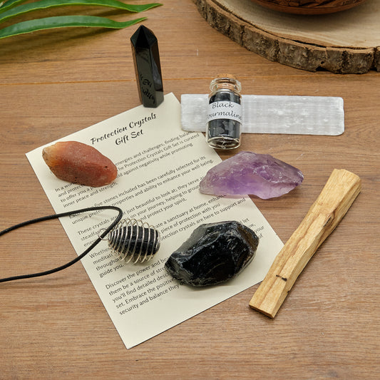 Protection Healing Crystals Gift Set