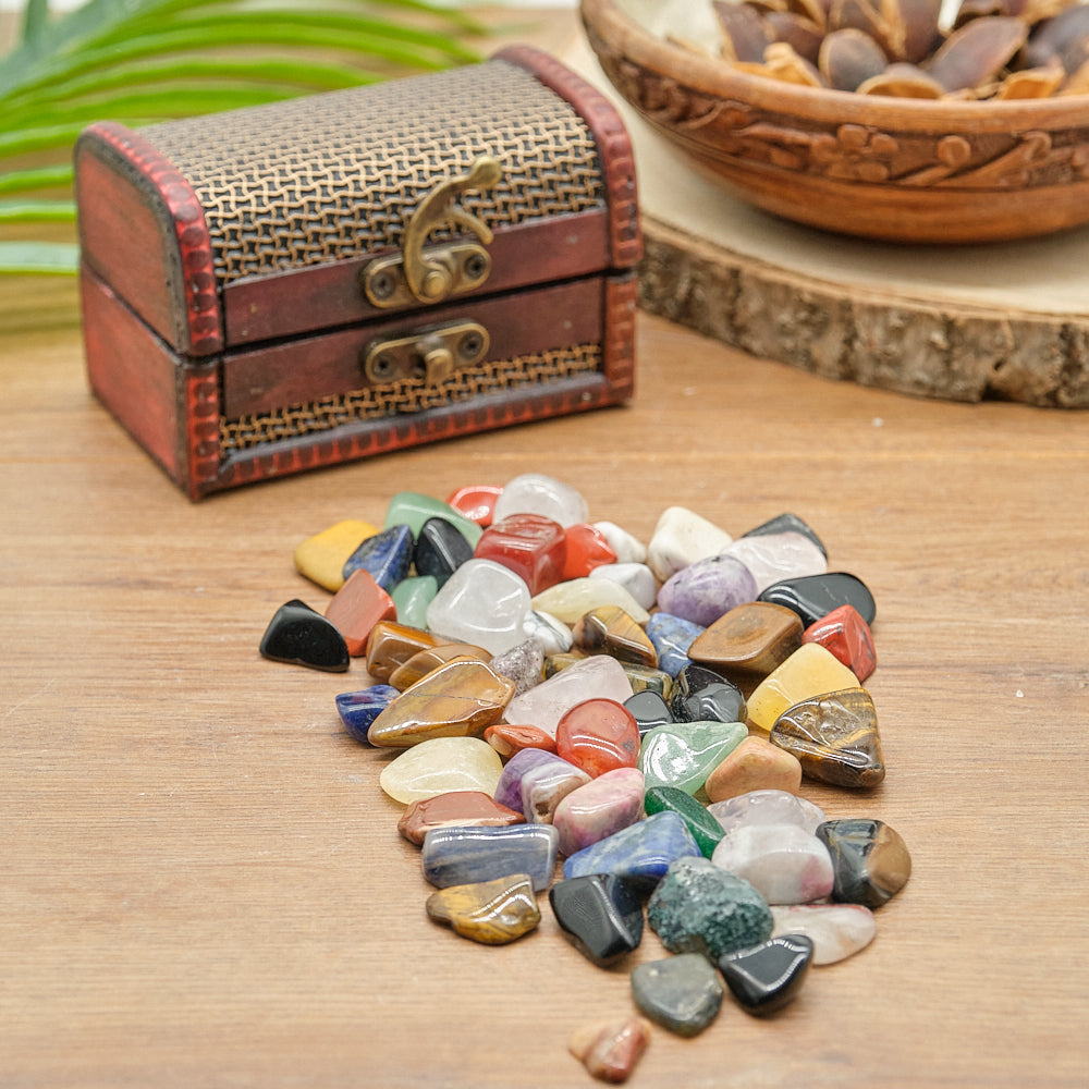 Treasure Chest With Crystal Stones Gift Set