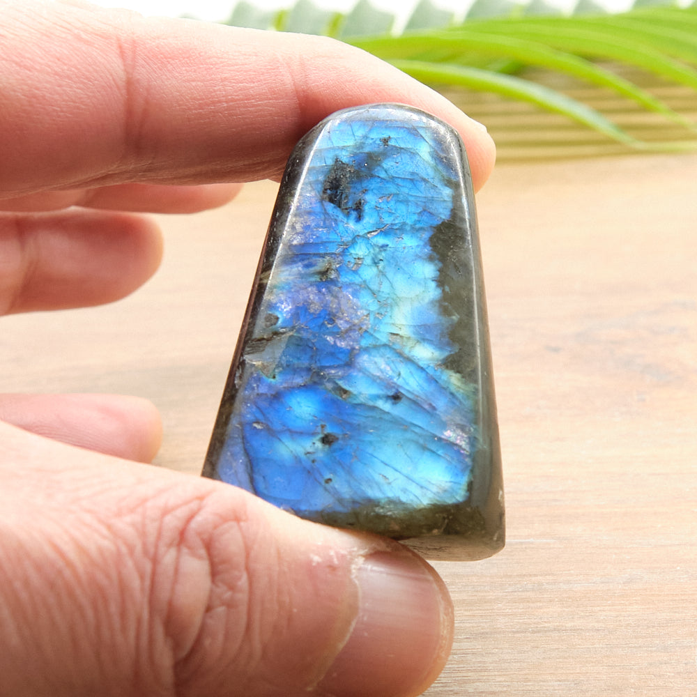 Natural Labradorite Freeform Polished Crystal 63g