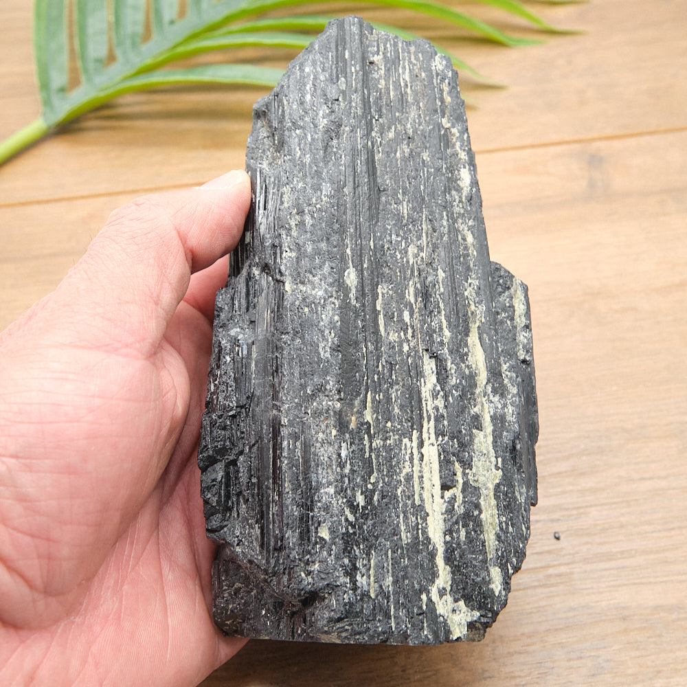 Large Rough Black Tourmaline Natural Rock 1005g