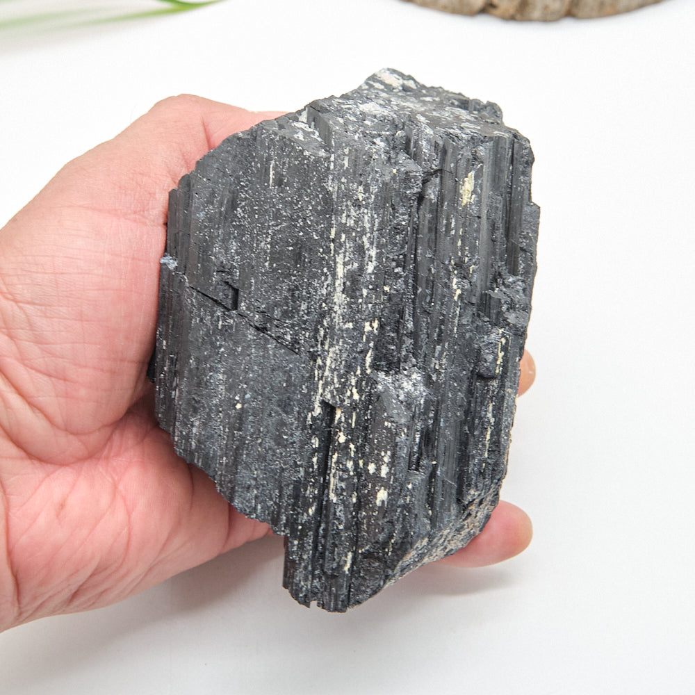 Large Rough Black Tourmaline Natural Rock 1163g