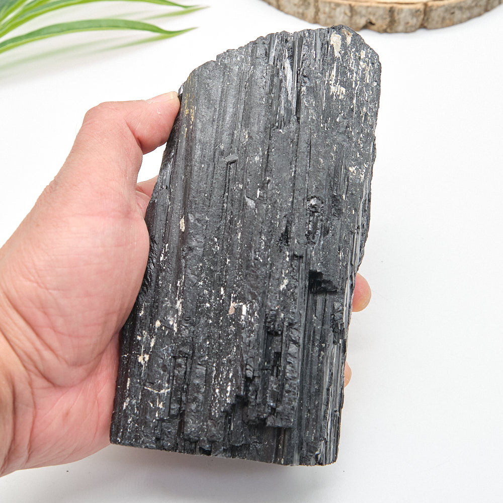 Large Rough Black Tourmaline Natural Rock 1365g
