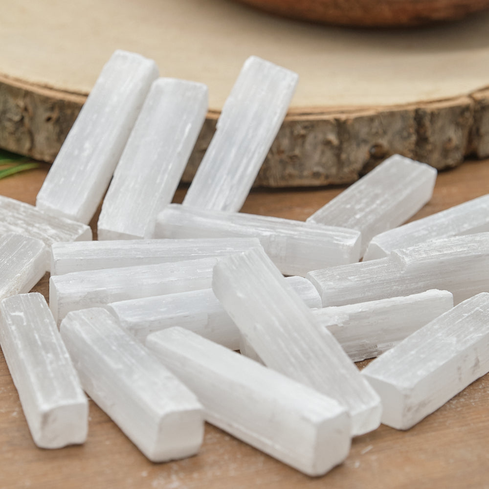 Small Natural Selenite Sticks Wands 5cm