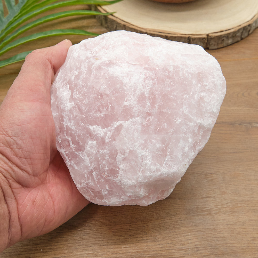 Large Rough Rose Quartz Rock 1387g