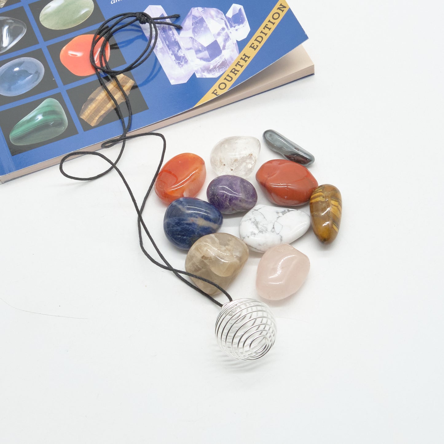 The Magic Of Crystals and Gemstones Book With 10 Crystal Stones Set