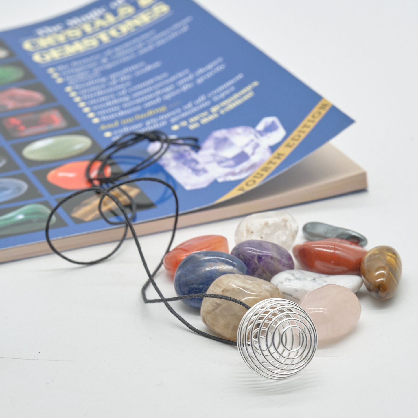 The Magic Of Crystals and Gemstones Book With 10 Crystal Stones Set