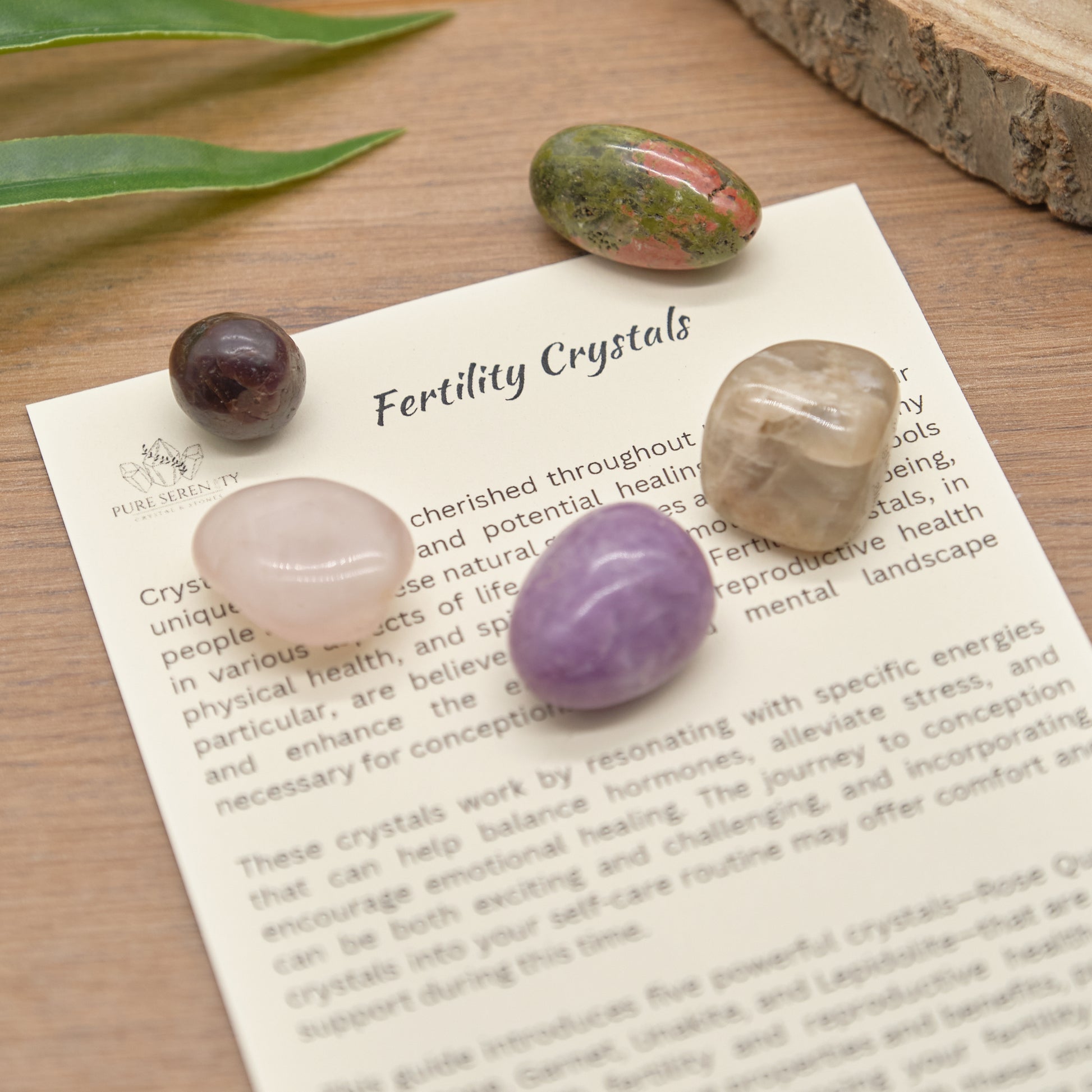 Fertility Crystals Gift Set  Pure Serenity
