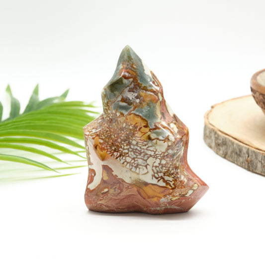 polychrome jasper flame crystal