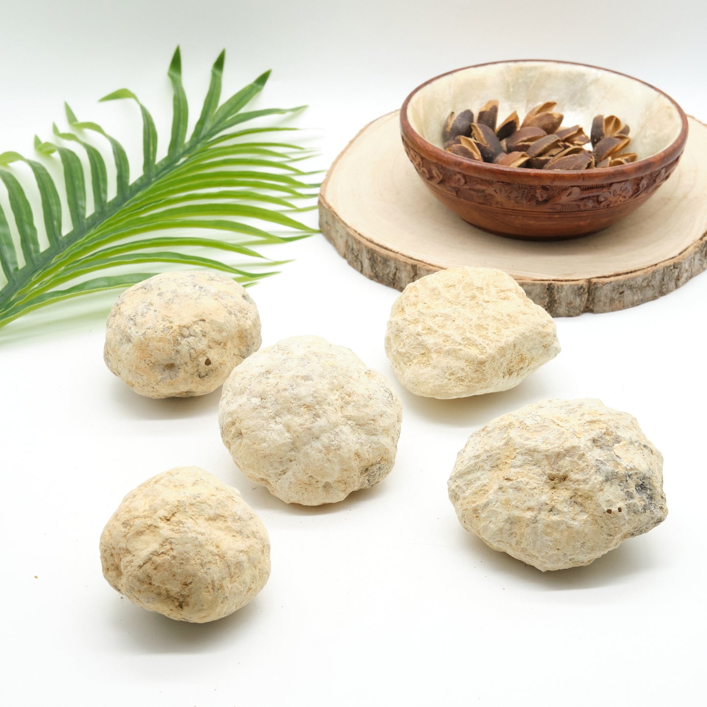 large break your own geodes with white quartz inside