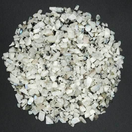 Rainbow Moonstone Crystal Chips 4-10mm Undrilled  Pure Serenity