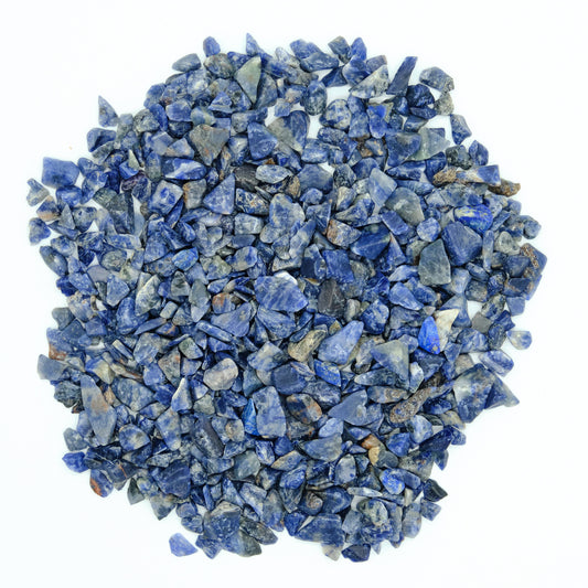 Sodalite Crystal Chips 4-10mm Undrilled  Pure Serenity
