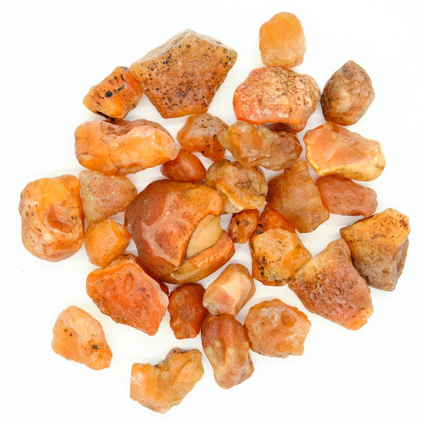 Rough Carnelian Crystals 2-5cm  Pure Serenity