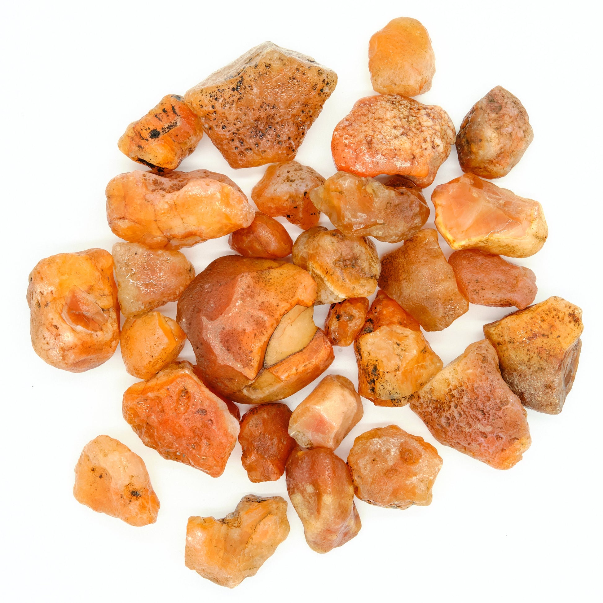 Rough Carnelian Crystals 2-5cm  Pure Serenity