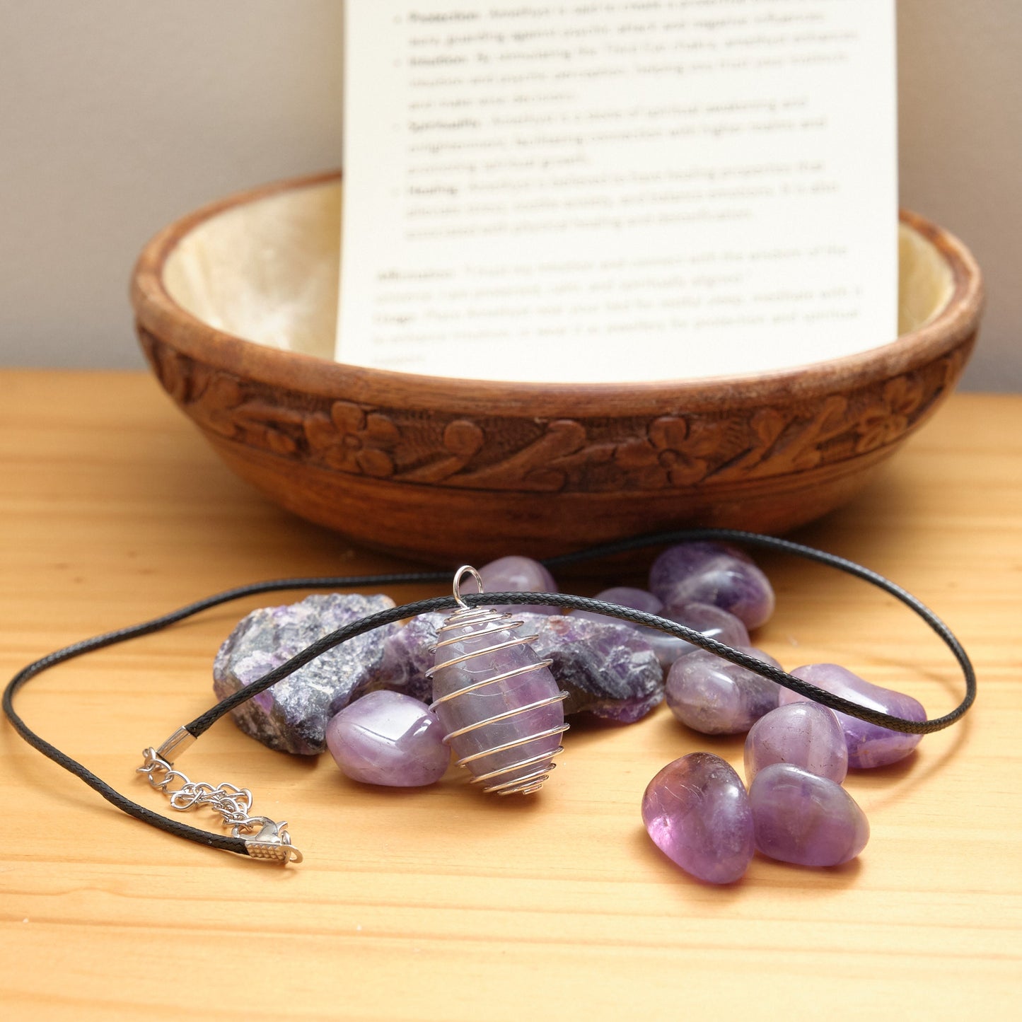 Amethyst Gemstone Gift Set  Pure Serenity