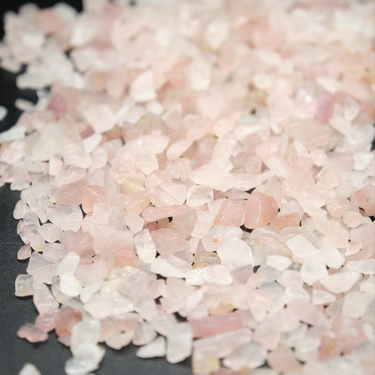 Rose Quartz Crystal Chips 4-10mm Undrilled  Pure Serenity