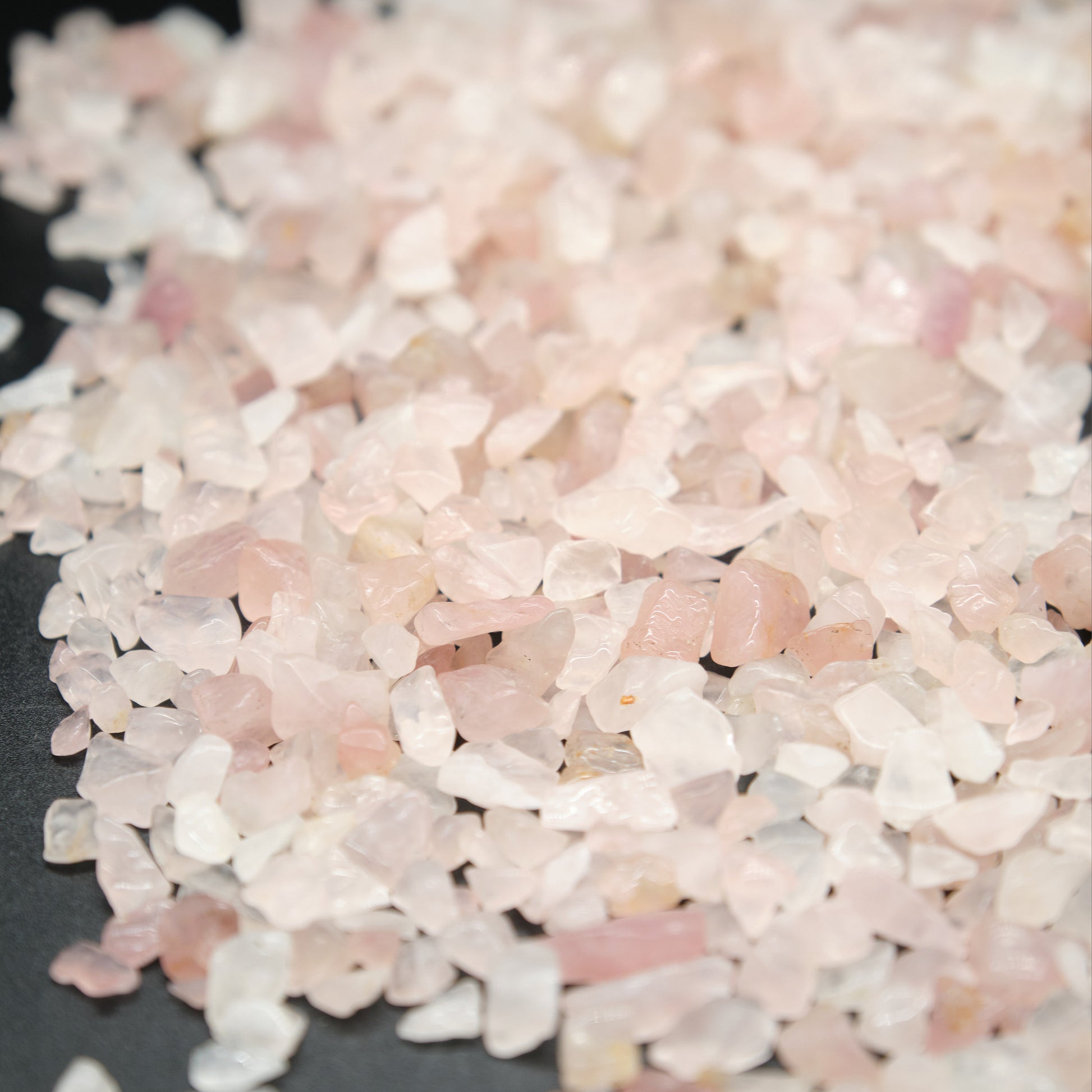 Rose Quartz Crystal Chips 4-10mm Undrilled  Pure Serenity