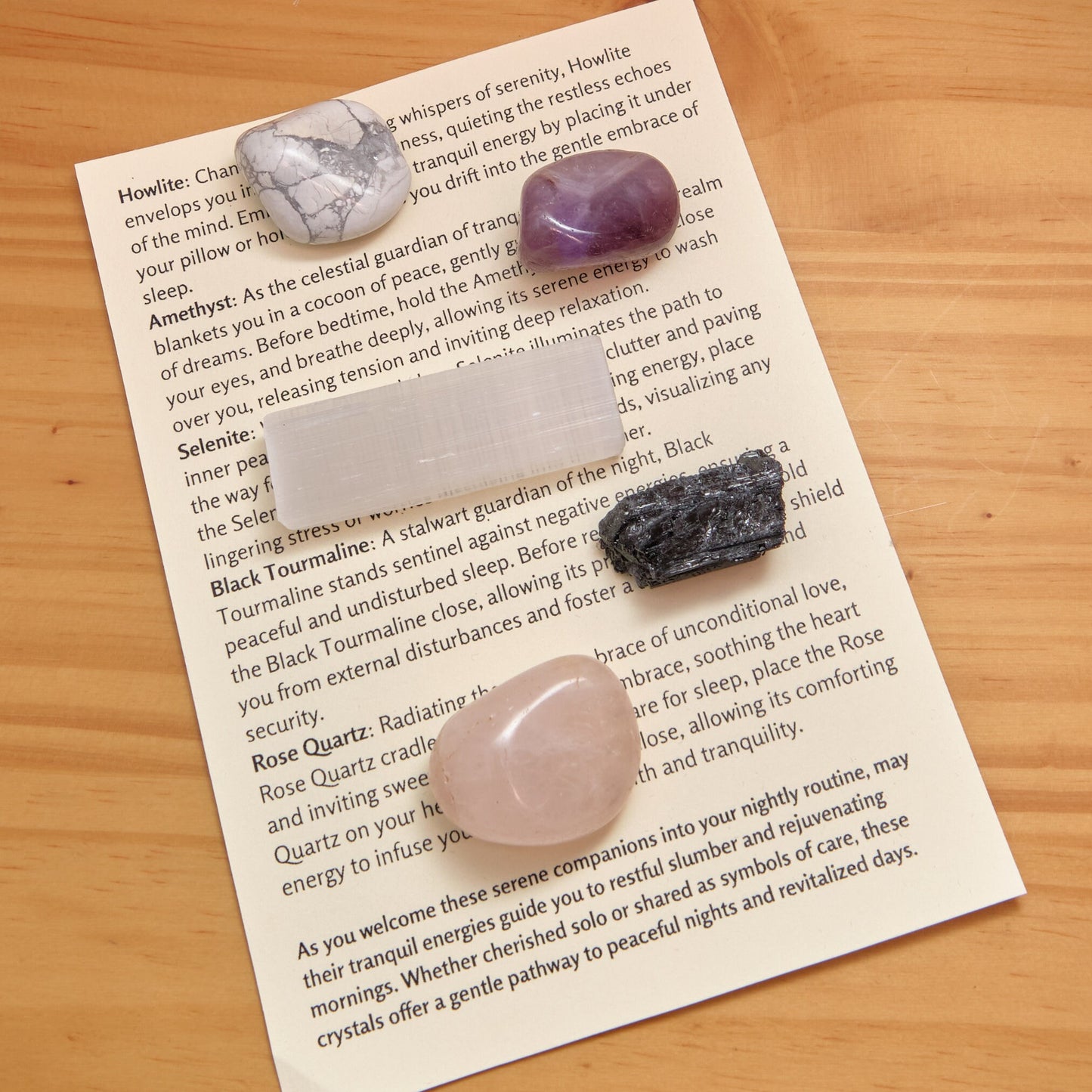 Sleep Aid Crystals Gift Set  Pure Serenity
