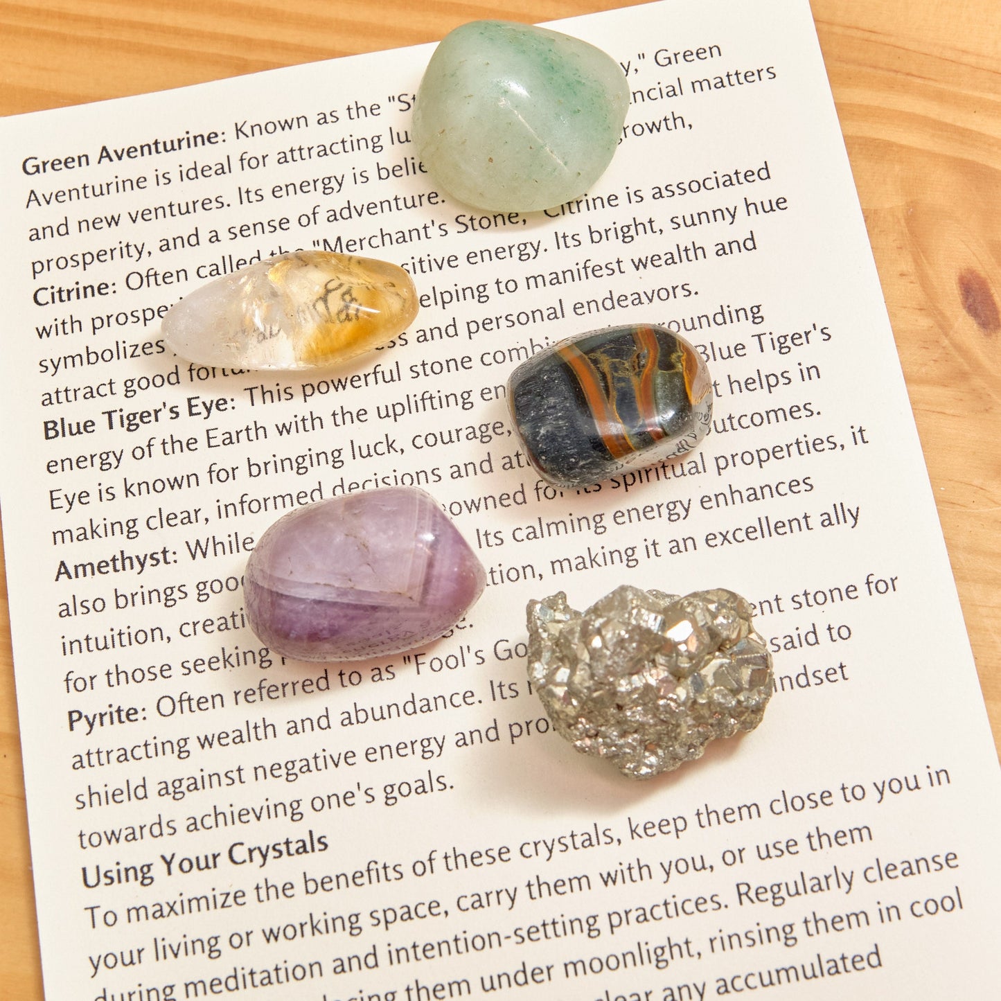 Good Luck Crystals Gift Set  Pure Serenity