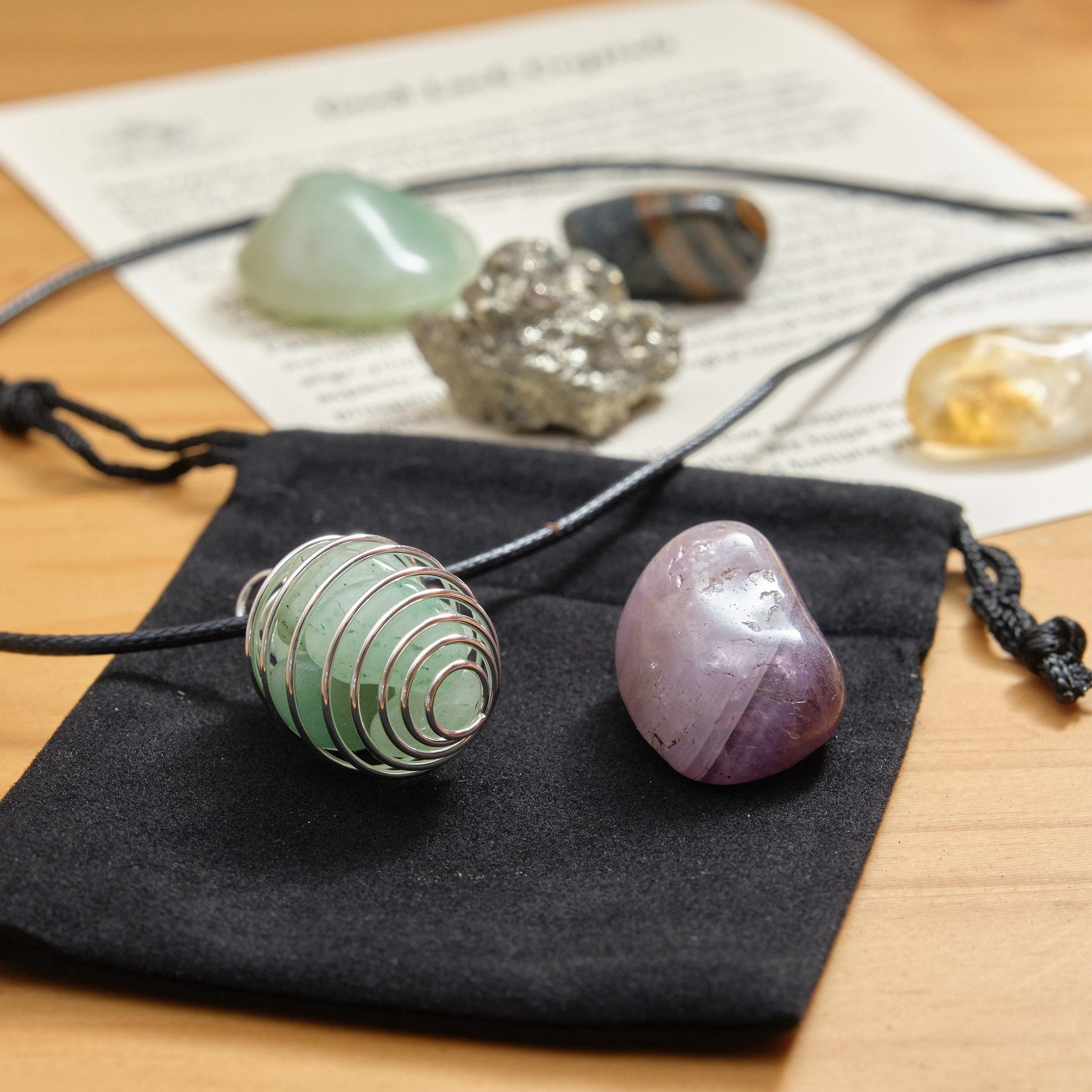 Good Luck Crystals Gift Set  Pure Serenity