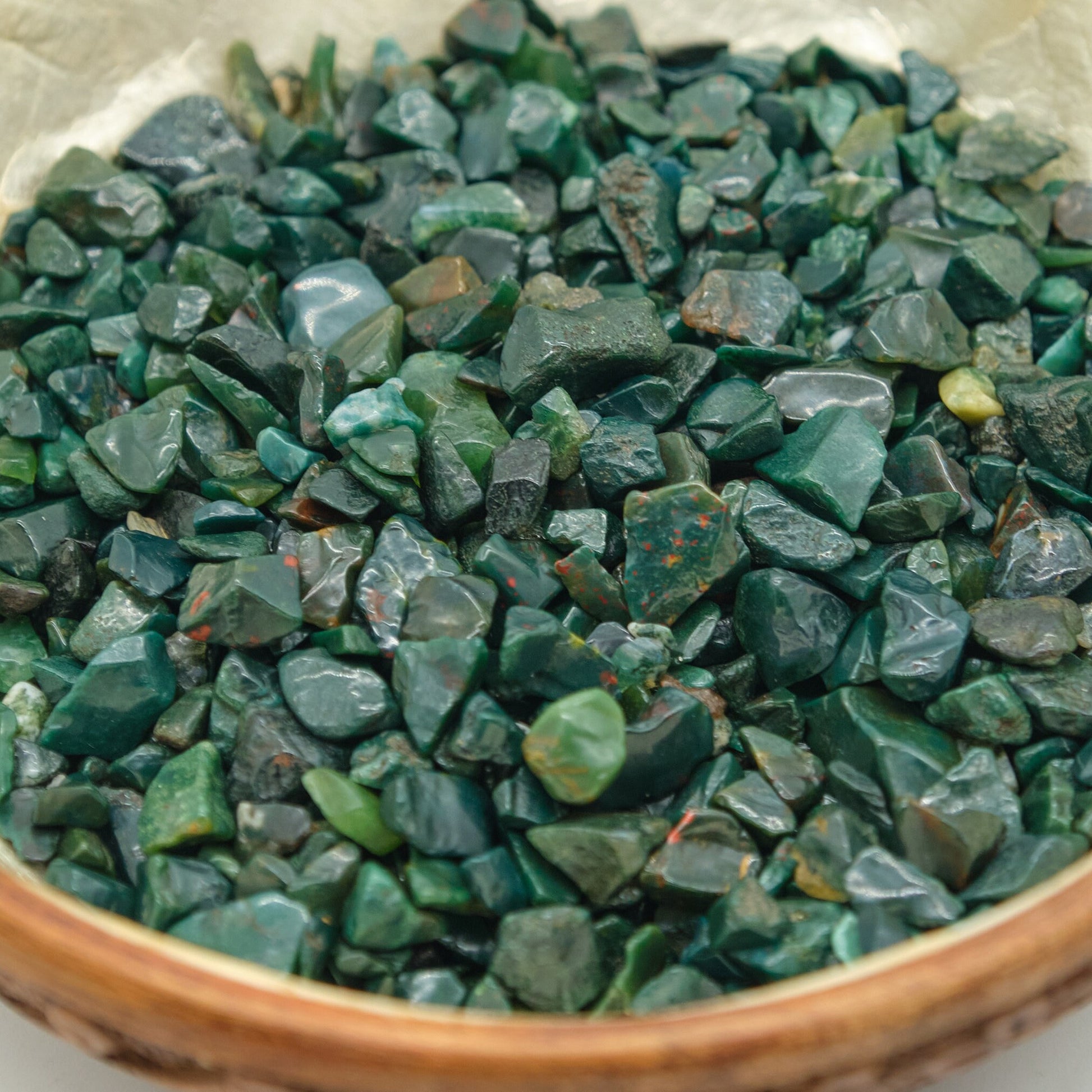 Bloodstone Crystal Chips 4-10mm Undrilled  Pure Serenity