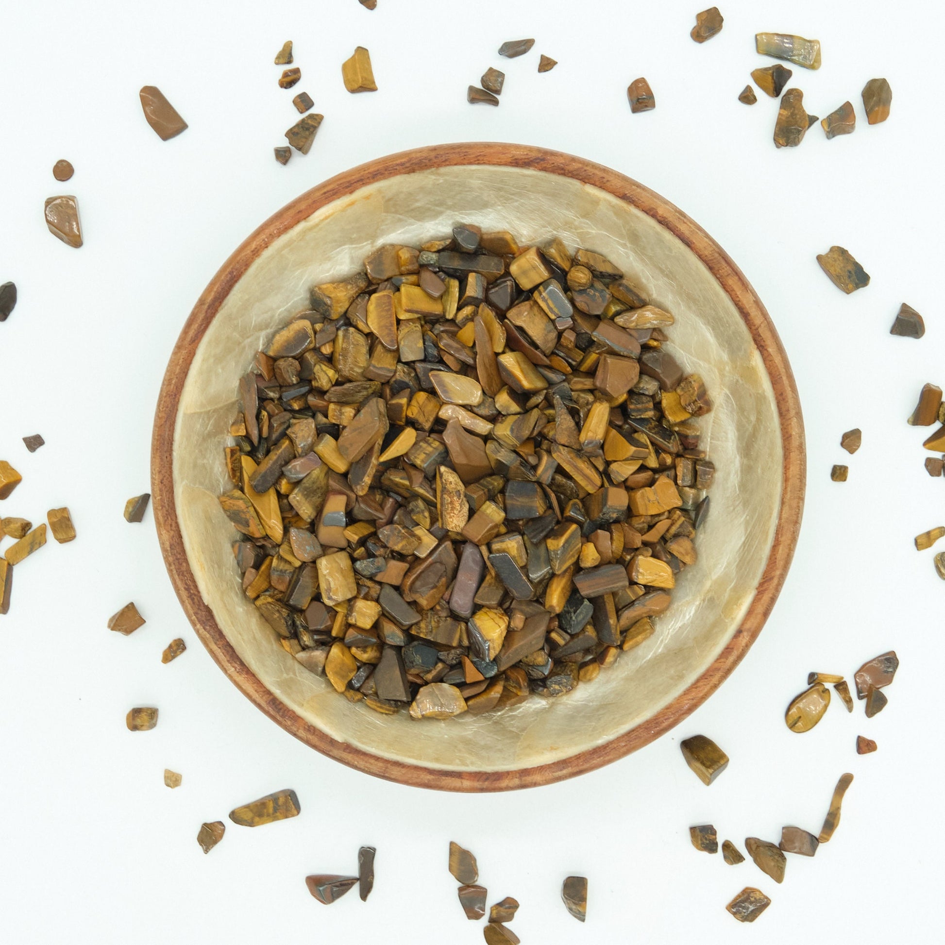 Gold Tigers Eye Crystal Chips 4-10mm Undrilled  Pure Serenity