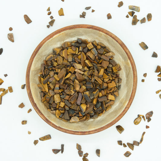 Gold Tigers Eye Crystal Chips 4-10mm Undrilled  Pure Serenity